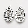 Tibetan Style Alloy Pendants TIBE-Q078-07AS-RS-1