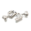 26Pcs Brass Micro Pave Cubic Zirconia Pendants KK-R218-12P-3