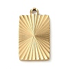 Ion Plating(IP) 304 Stainless Steel Pendants STAS-D025-06G-02-1