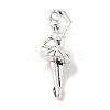 Tibetan Style Alloy Ballerina/Ballet Dancer Pendants TIBEP-Q043-162-RS-1
