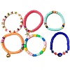 Starfish & Shell & Cross & Heart & Tassel Charm Bracelets & Ankles Set for Teen Girl Women SJEW-SW00001-3