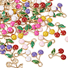 60Pcs 6 Colors Alloy Enamel Charms FIND-TA0002-31-1