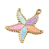 304 Stainless Steel Enamel Pendants STAS-Z186-14G-2