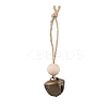 Iron Bell Pendant Decoration HJEW-JM02228-01-1