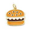 Brass Enamel Pendants KK-L262-13G-01-1