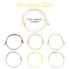 14Pcs 7 Colors Cotton Cord Bracelet Set for Men Women BJEW-FS00025-03-4