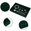Rectangle Wood Covered with Velvet Jewelry Display Trays AJEW-WH0332-26-3