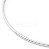 Non-Tarnish Screw End Ball 304 Stainless Steel Wire Bangle BJEW-F435-01P-2