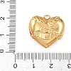 Valentine's Day 304 Stainless Steel Enamel Pendants STAS-E524-06B-G-3
