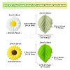 20Pcs 4 Styles Food Grade Eco-Friendly Silicone Focal Beads SIL-CJ0001-21-2