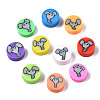 Handmade Polymer Clay Beads X-CLAY-N008-036-1