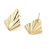 Brass Stud Earrings Findings X-EJEW-B063-10G-2