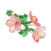 Acrylic Flower Pendants PALLOY-TA00252-04-2