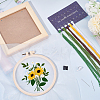 DIY Flower Pattern Organza Embroidery Hanging Ornament Kits DIY-WH0304-511-7