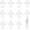 12Pcs 304 Stainless Steel Open Back Bezel Pendants STAS-CA0001-66-1