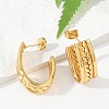 201 Stainless Steel Stud Earrings LS-EJEW-Q026-21G-B-1