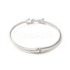 Rack Plating Brass Micro Pave Clear Cubic Zirconia Love Word Hinged Bangles BJEW-G716-02P-3