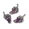 Natural Amethyst Pendants G-H281-06H-1