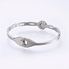 304 Stainless Steel Bangles BJEW-P223-11-4