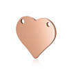 Ion Plating(IP) 304 Stainless Steel Stamping Blank Tag Pendants LS-STAS-I311-17A-RG-1