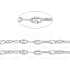 Non-Tarnish 304 Stainless Steel Textured Cable Chains CHS-D004-02P-1