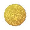 Plastic Self Adhesive Gold Foil Embossed Stickers DIY-WH0211-374-1