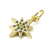 Brass Micro Pave Colorful Cubic Zirconia Pendants KK-H475-19G-09-2