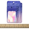 60Pcs 5 Styles Rectangle Glitter Holographic PVC Resealable Packaging Bags ABAG-FS0001-14A-5