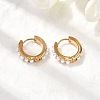 304 Stainless Steel Ring Hoop Earrings EJEW-K268-39G-2