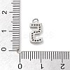 Brass Micro Pave Clear Cubic Zirconia Pendants LS-ZIRC-I067-02F-3