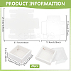 Square Paper Biscuit Boxes with Clear PVC Window LS-CON-WH0098-16A-02-2