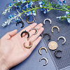 12Pcs 3 Colors 304 Stainless Steel Pendants STAS-UN0026-18-2