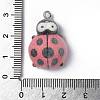 Flocky Opaque Resin Pendants RESI-G105-02C-3