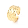 304 Stainless Steel Open Cuff Rings for Women RJEW-K309-08G-4