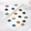 16Pcs 8 Colors Sew on Rhinestone GLAA-LP0001-26-1