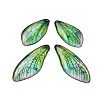 4Pcs Transparent Epoxy Resin Butterfly Wings Pendants RESI-C057-04D-1