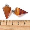 Natural & Synthetic Mixed Gemstone Pendants G-B127-13P-4