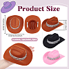 3Pcs 3 Colors Non-woven Fabric with Rhinestones and Iron Alligator Hair Clips AJEW-NB0008-69-2