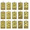 15Pcs 5 Styles Tibetan Style Alloy Pendants TIBEP-YW0001-76AG-1