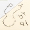 Tarnish Resistant 304 Stainless Steel Toggle Clasps X-STAS-F114-04P-B-5