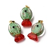 Handmade Lampwork Pendants LAMP-A007-01G-04-02-1