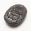 Carved Natural Ice Rainbow Obsidian Pendants G-G660-40-2