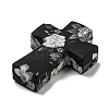 Cross with Flower Silicone Focal Beads SIL-G006-02G-3