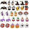 30Pcs 15 Style Halloween Alloy Enamel Pendants Sets ENAM-SZ0004-16-1