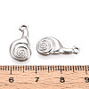 304 Stainless Steel Snail Pendants STAS-T069-03P-3