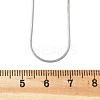 Tarnish Resistant Women's 304 Stainless Steel Snake Chain Necklaces STAS-O037-59P-4