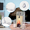 6Pcs 2 Styles Transparent Acrylic Wall Mounted Brochure Stand Rack AJEW-PH0005-86-3