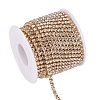 Brass Rhinestone Strass Chains CHC-T001-SS16-01C-1
