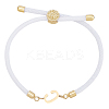 1pc Adjustable Nylon Cord Slider Bracelets for Women BJEW-LP0001-33C-G-1