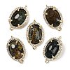 Natural African Turquoise(Jasper) Faceted Oval Links G-B126-07G-14-1